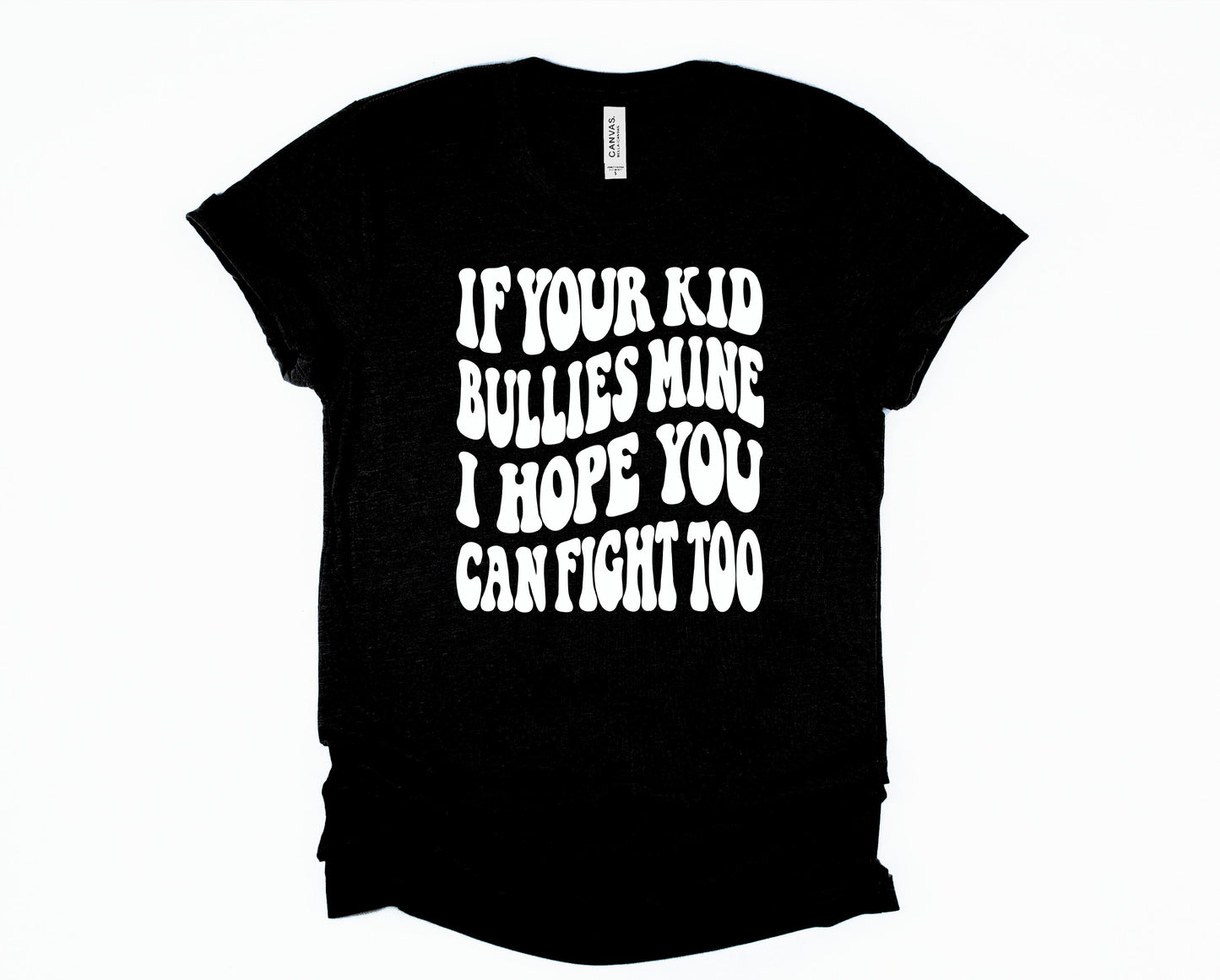 Wholesale Hope You Can Fight Too Graphic Tee - Black