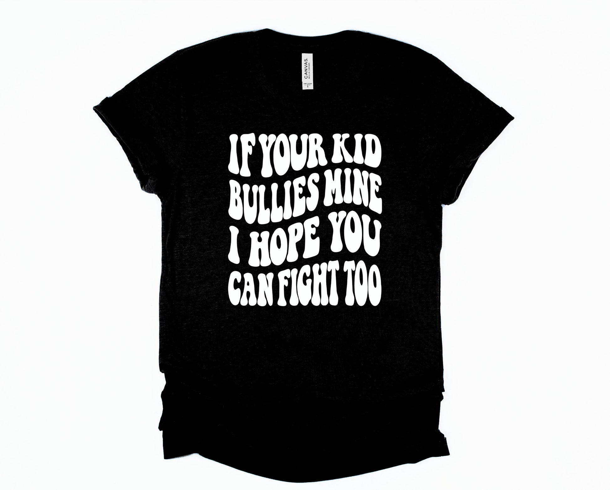 Wholesale Hope You Can Fight Too Graphic Tee - Black