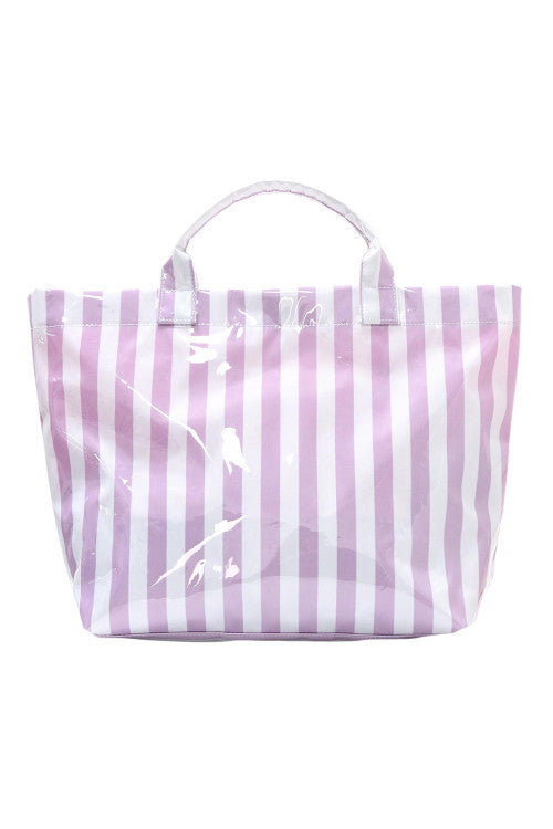 Glossy Striped Large Tote Bag *multiple styles* New RTS
