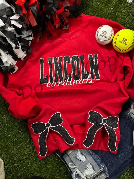 Custom Embroidery With Side Bows LT