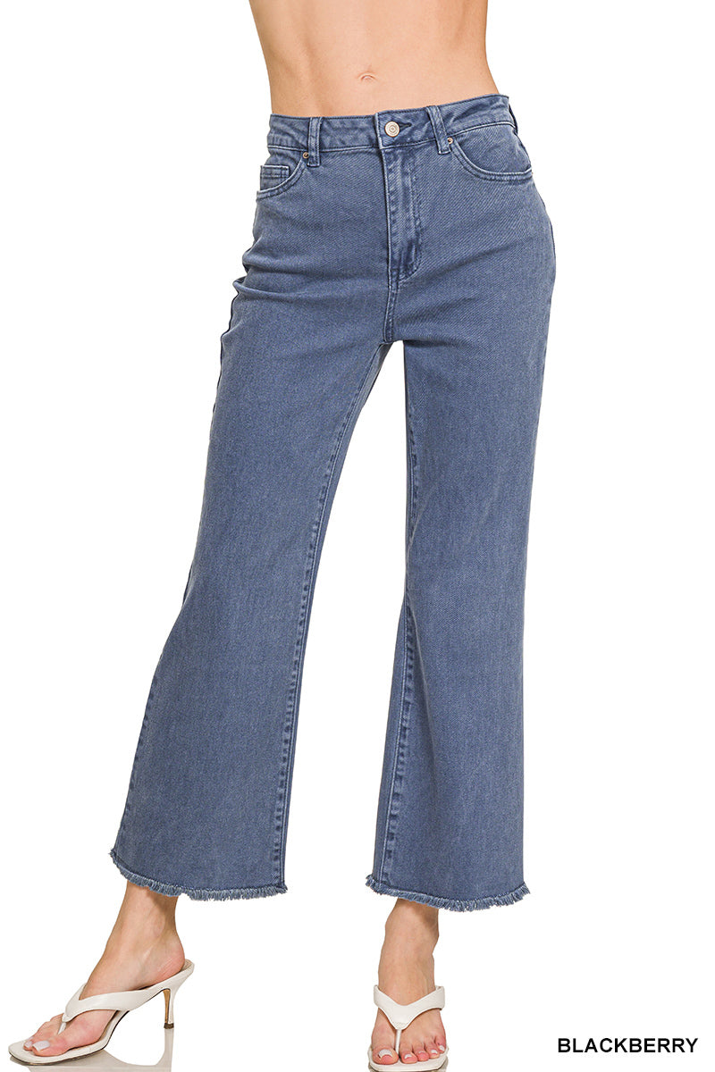 Frayed Bootcut  High Rise Jeans Zenana New *multiple colors* RTS