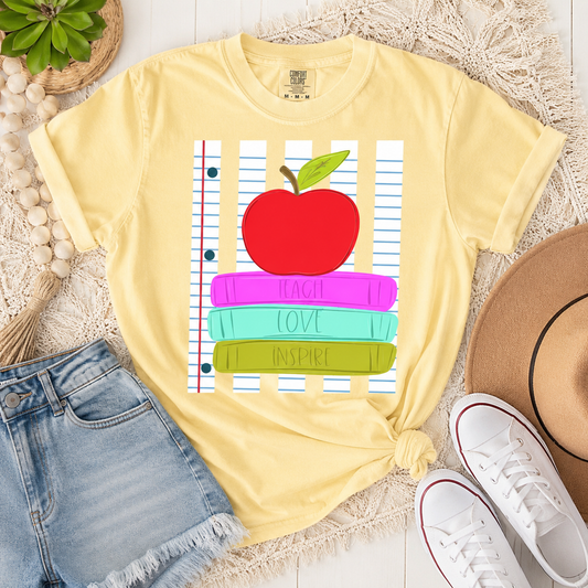Teach Love Inspire Book Tee.