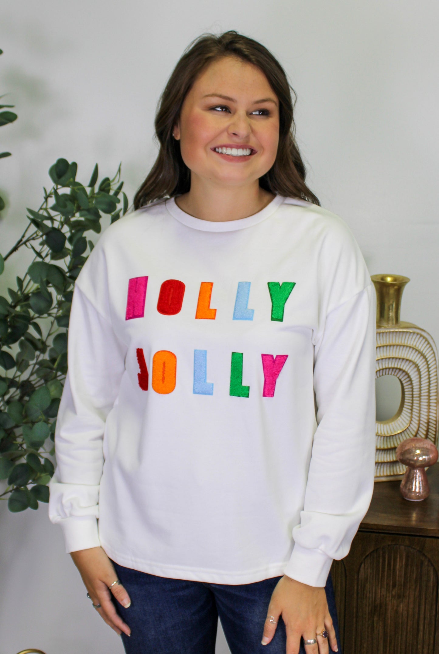 Holly Jolly Chenille Pullover RTS