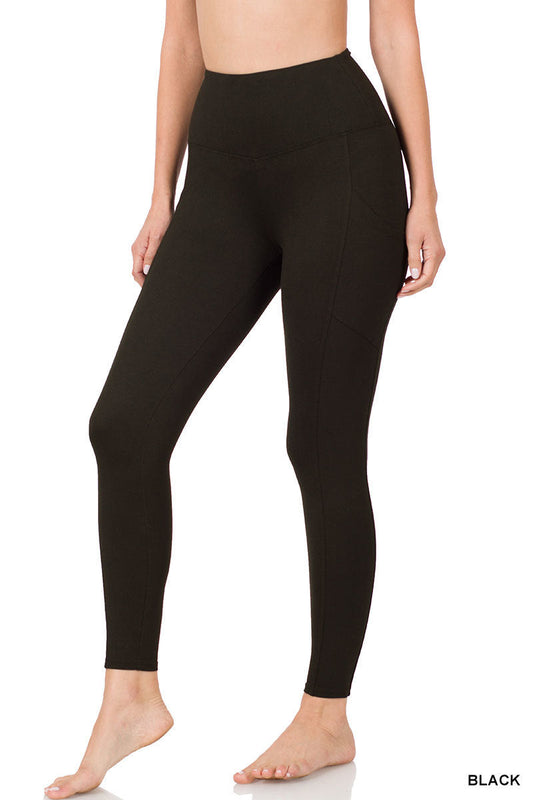 Microfiber Full Length Leggings Zenana New RTS