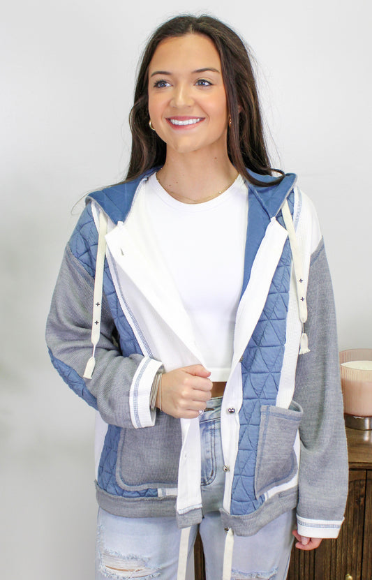 Blue Quilted Jacket RTS