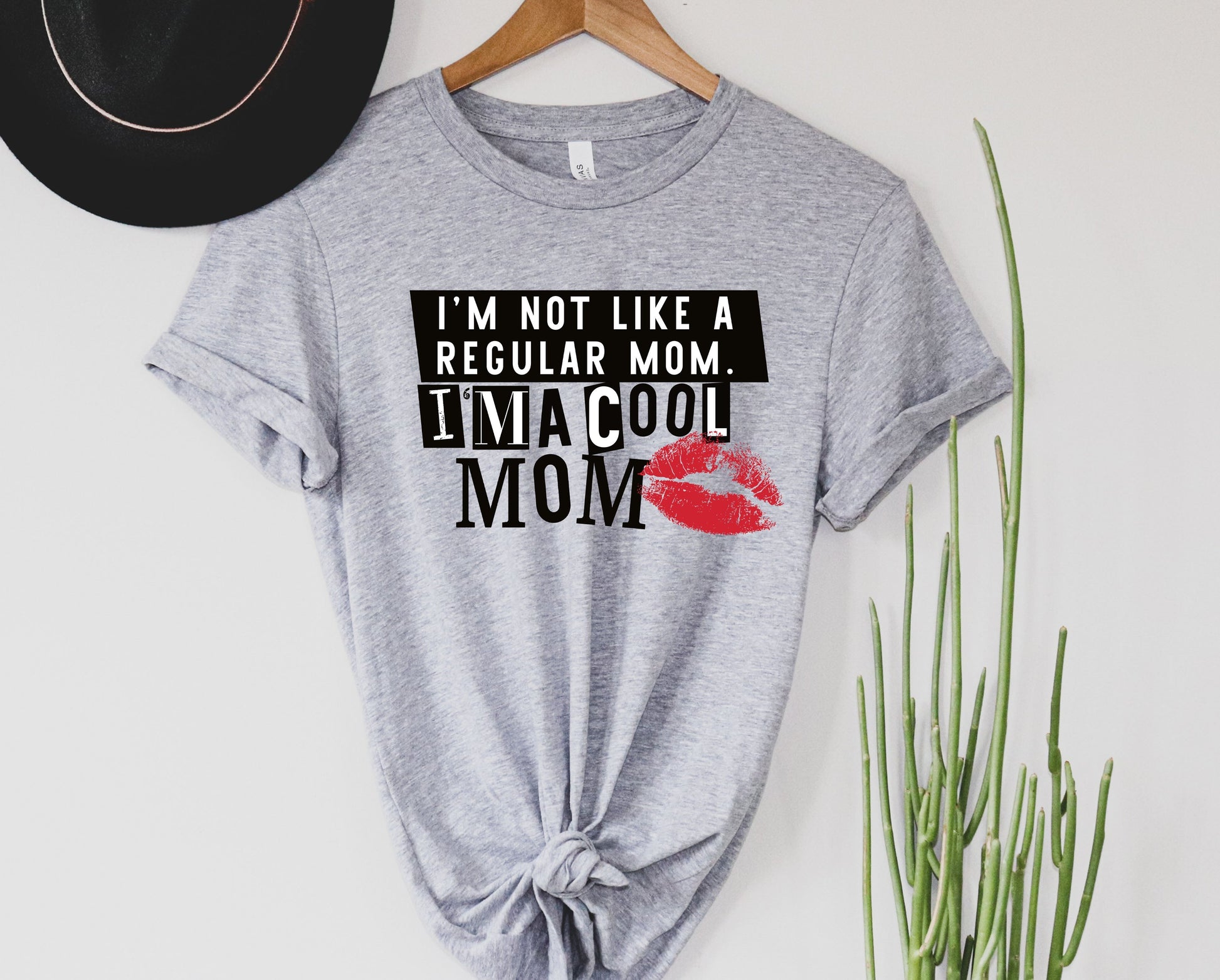 Wholesale I'm a Cool Mom Graphic Tee - white
