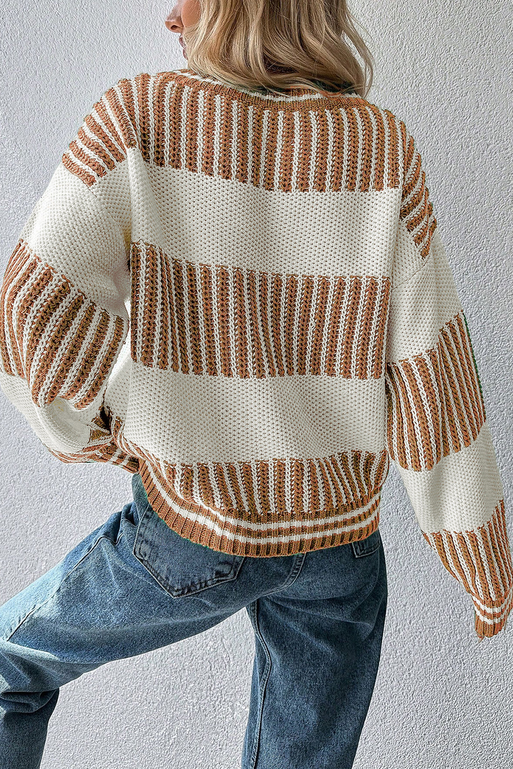 Two Tone Loose Sweater LT