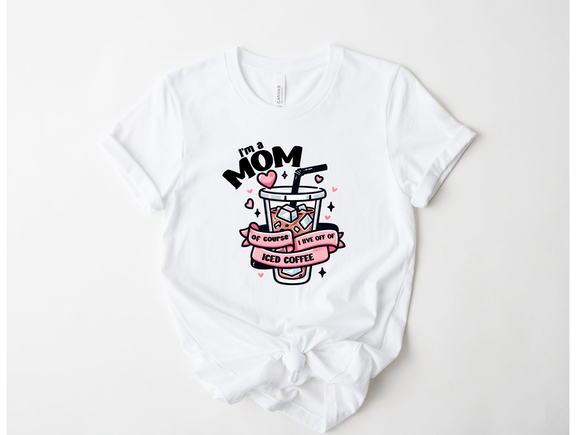 Wholesale Live off of Iced Coffee Graphic Tee - Ash Tee