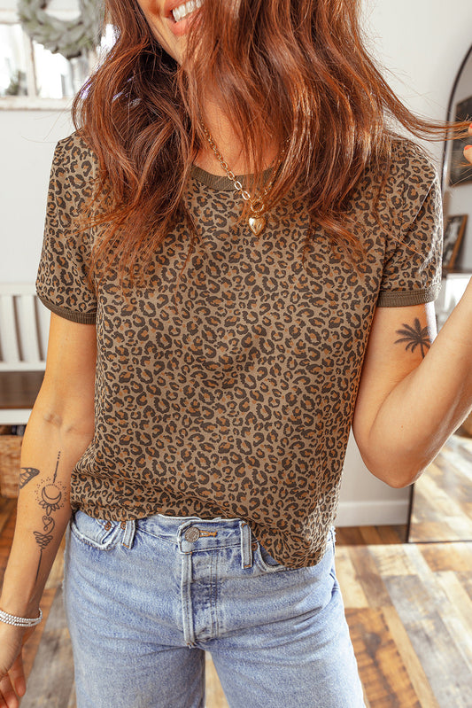 Leopard Crew Neck Shirt RTS