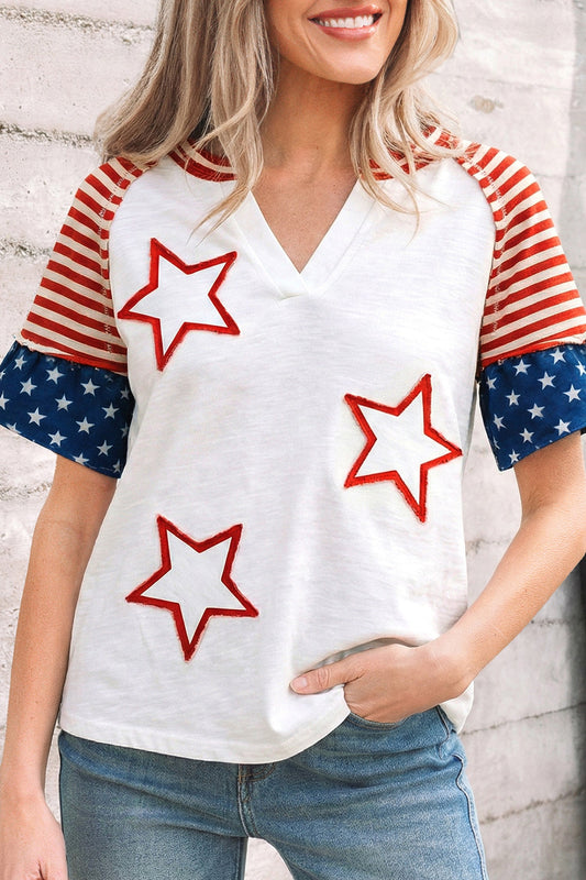 Red Star Flag Top
