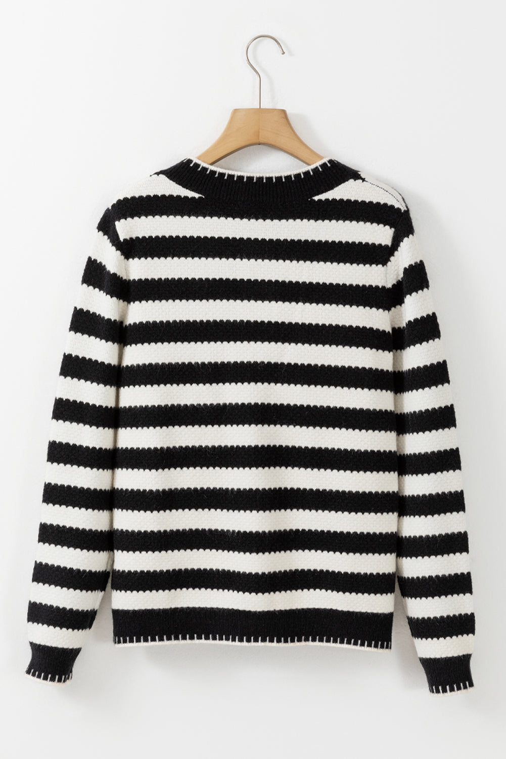 Stripe Gold Button Cardigan August.