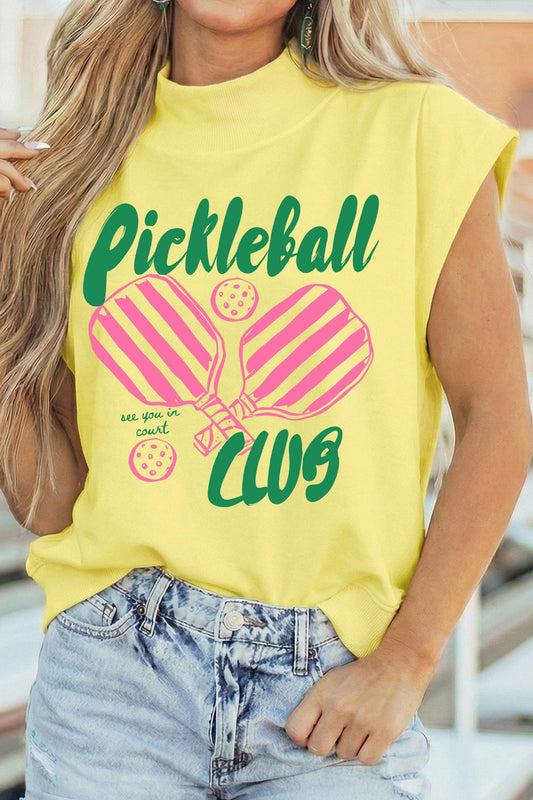 Yellow Pickleball Club Game Day Top RTS