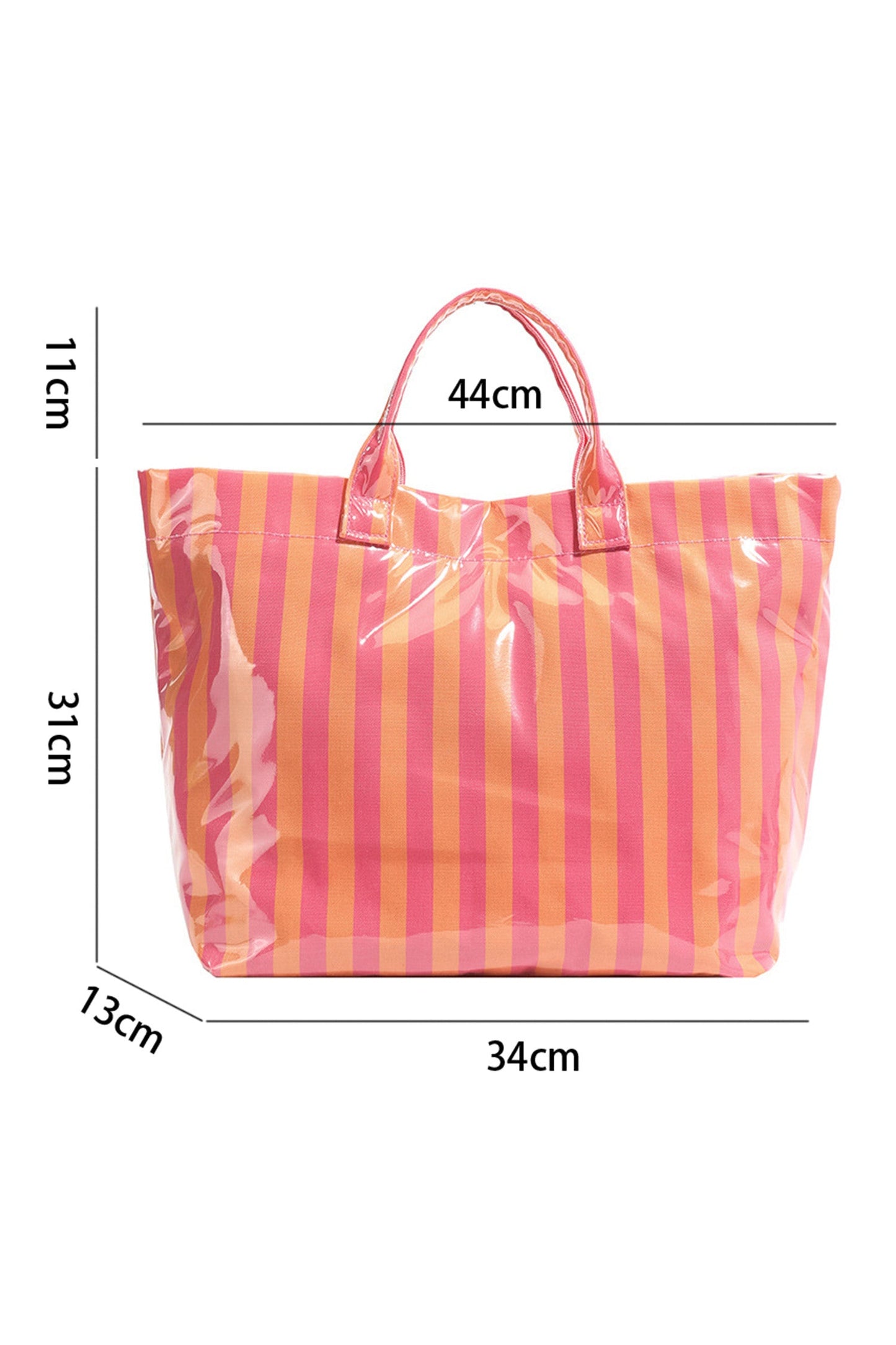 Glossy Striped Large Tote Bag *multiple styles* New RTS