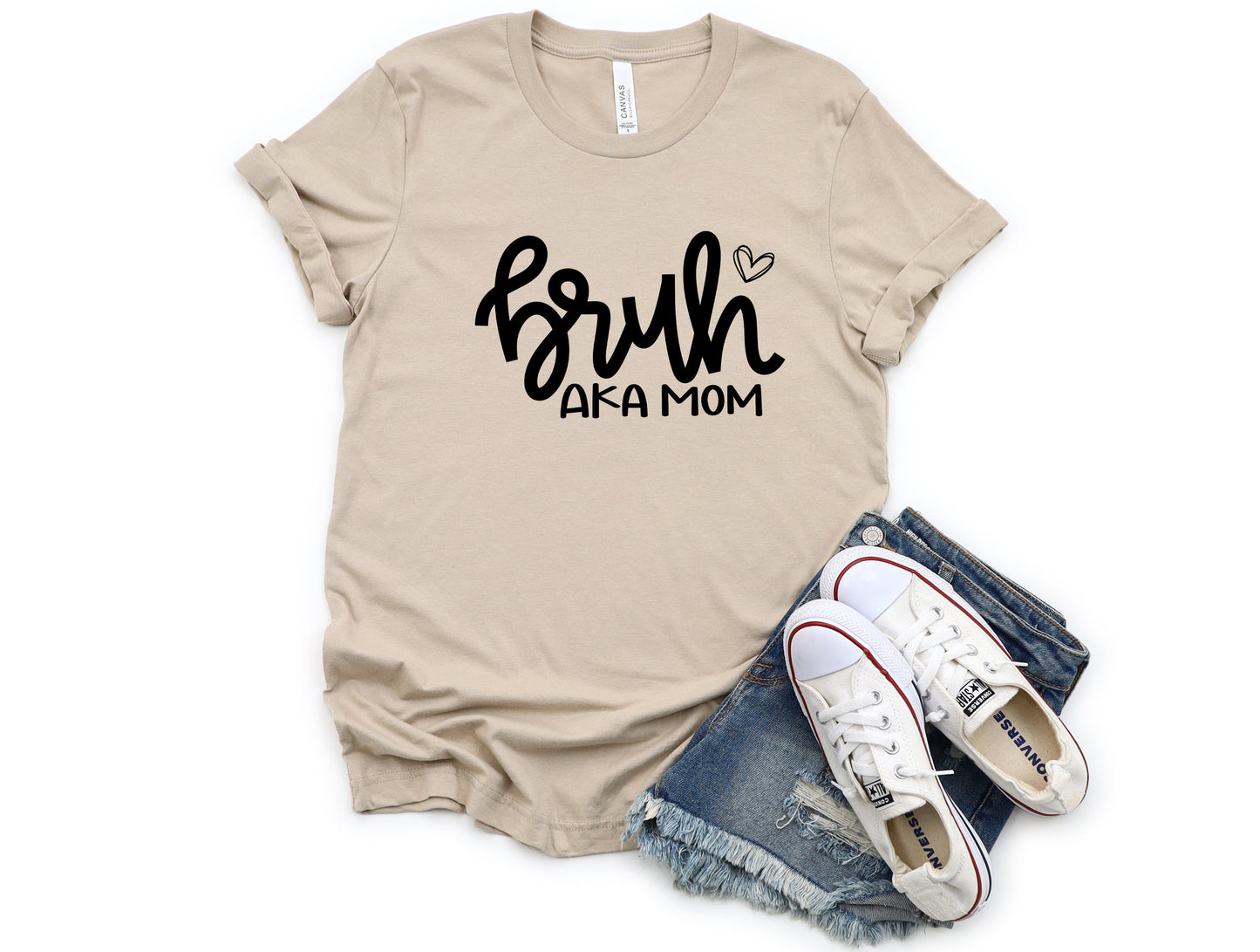 Wholesale AKA Mom Graphic Tee - Black