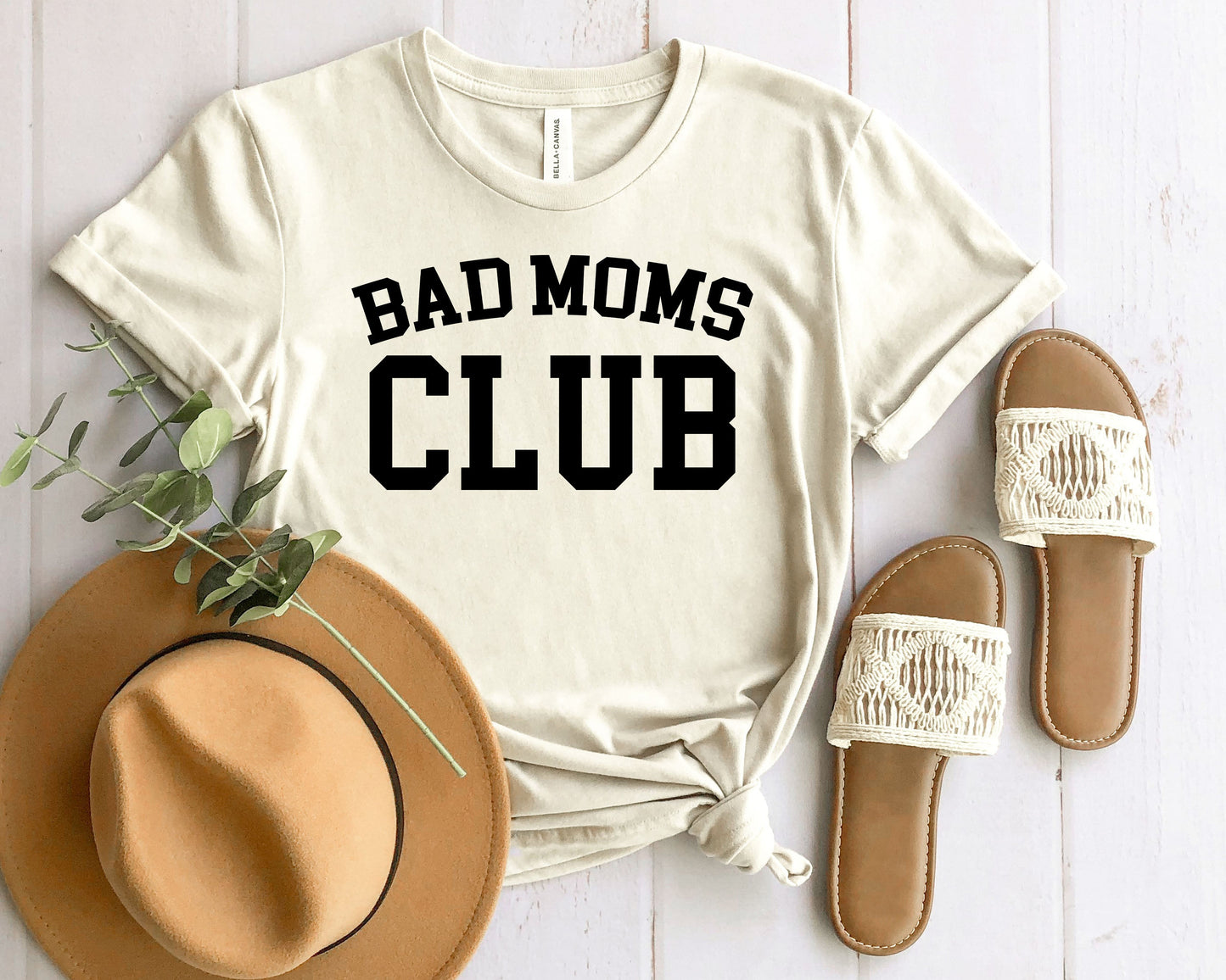 Wholesale Bad Moms Club Graphic Tee - Black Sweatshirt