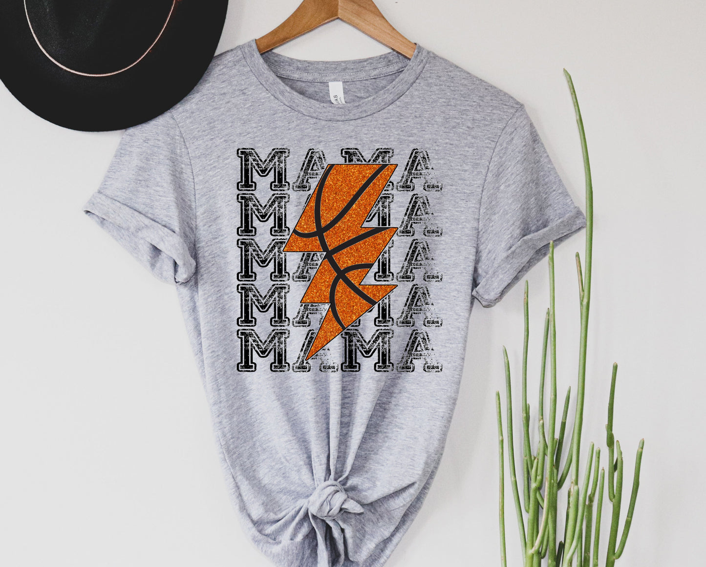 Wholesale Basketball Mama Graphic Tee - White