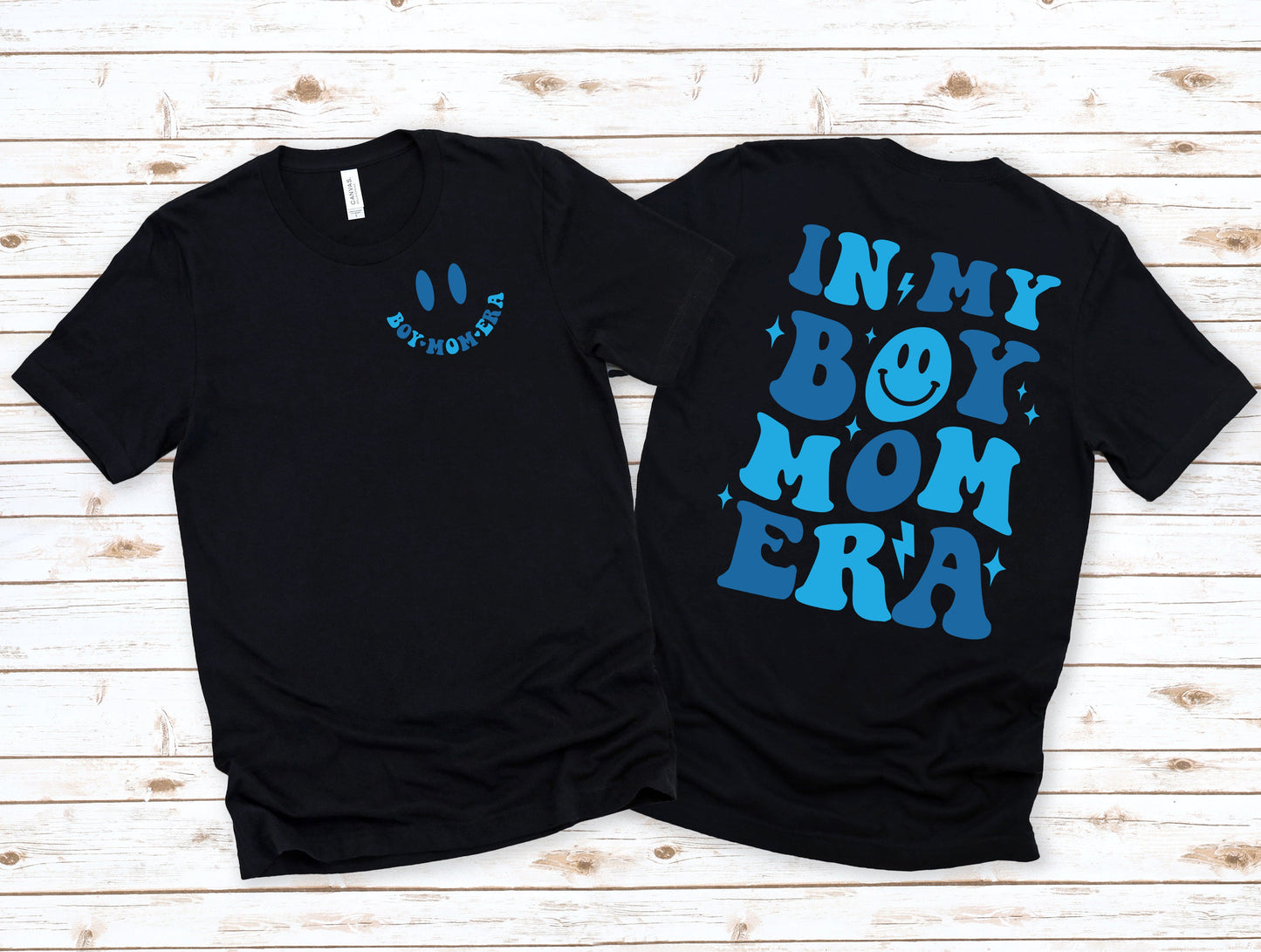 Wholesale Boy Mom Era Graphic Tee - Black Tee