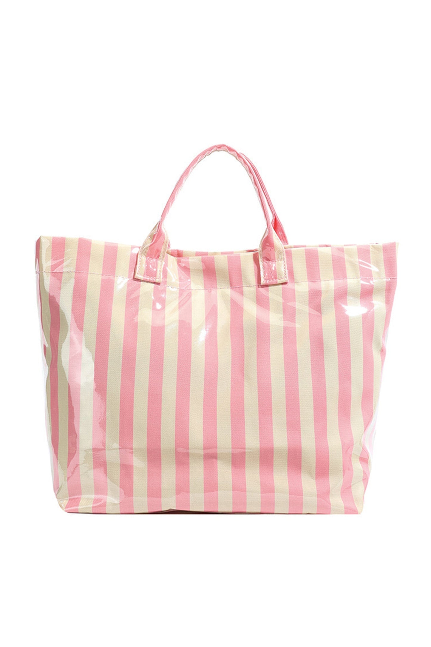 Glossy Striped Large Tote Bag *multiple styles* New RTS