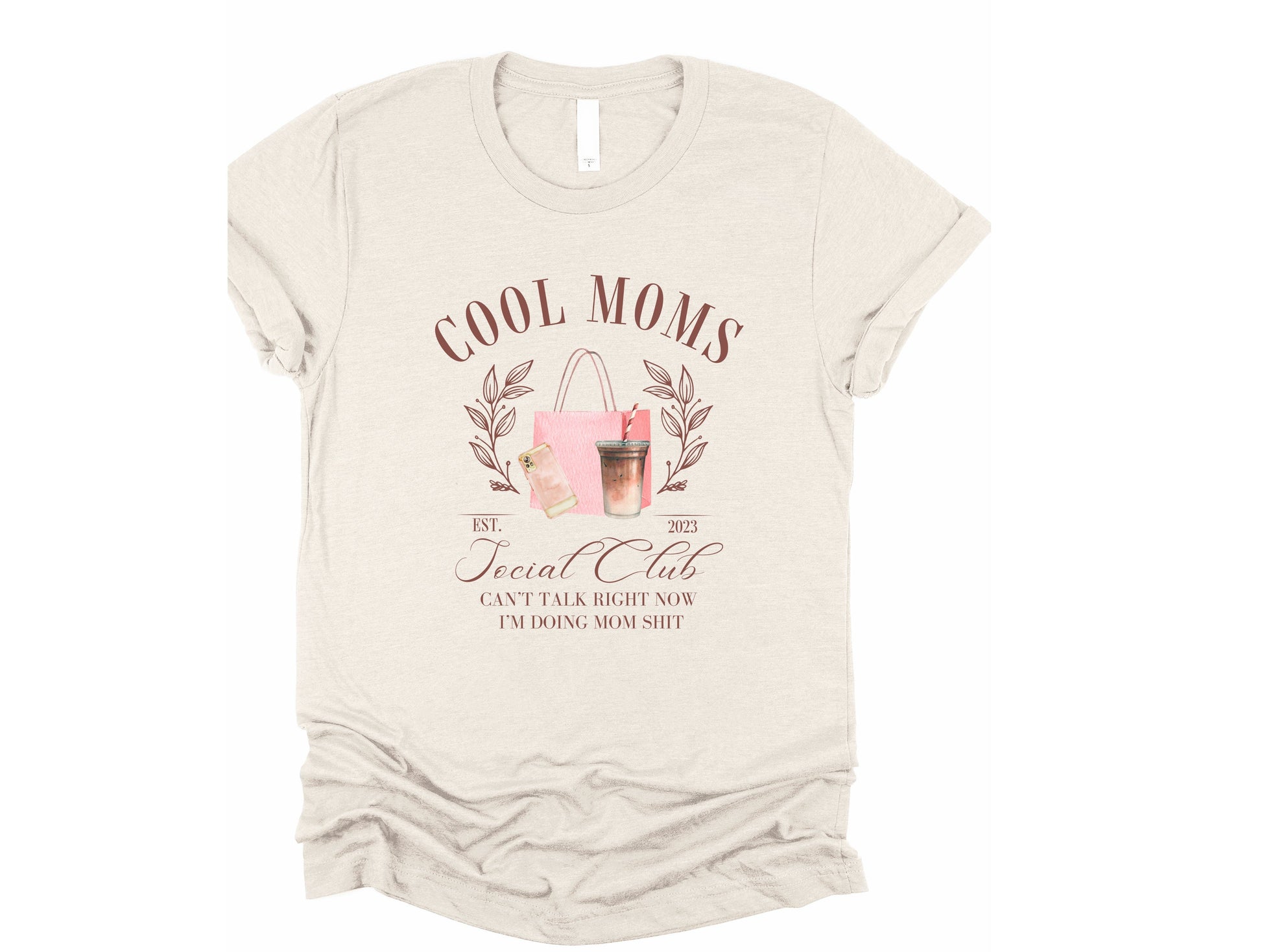 Wholesale Cool Moms Social Club Graphic Tee - Mint