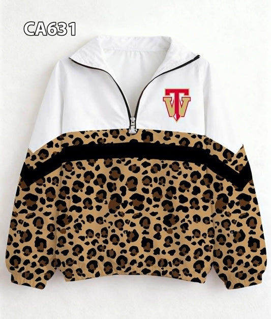 ADULT Brown Leopard Comanches Pullover