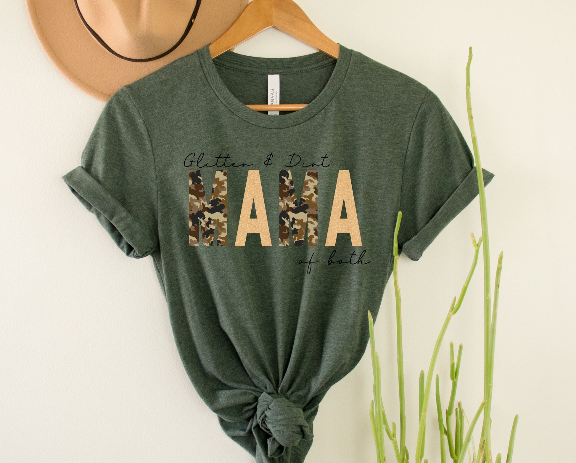 Wholesale Glitter & Dirt Graphic Tee - Heather Sand