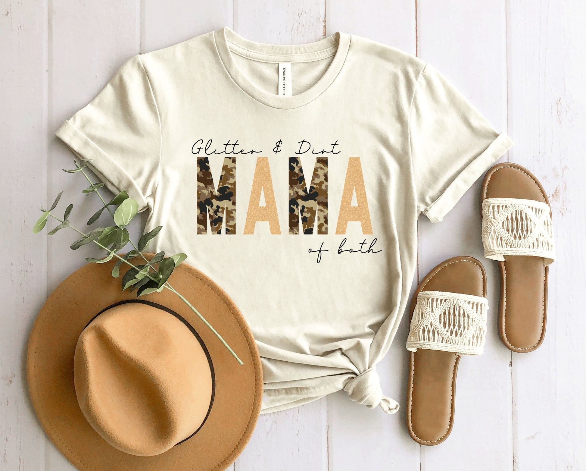Wholesale Glitter & Dirt Graphic Tee - white