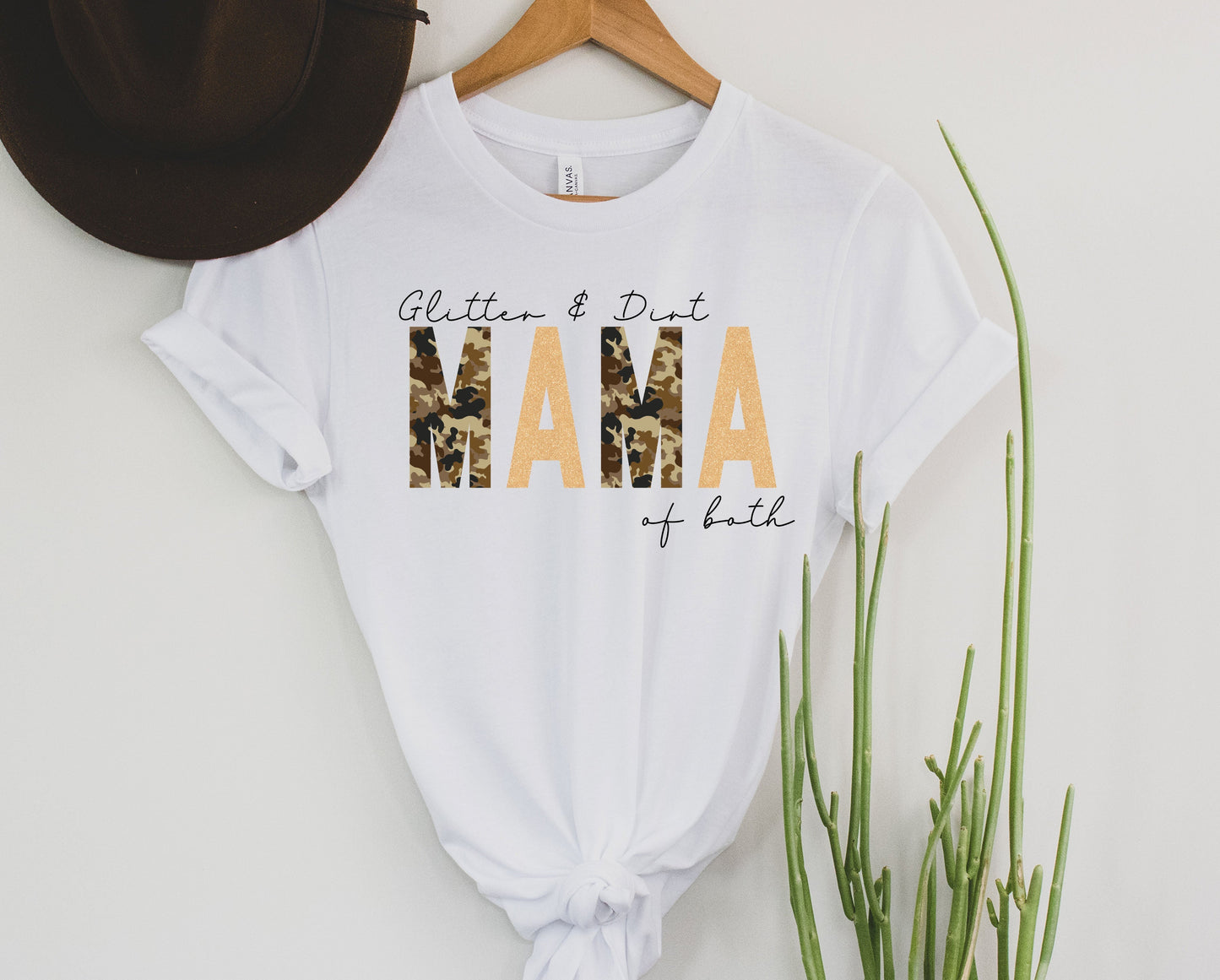 Wholesale Glitter & Dirt Graphic Tee - Heather Forest