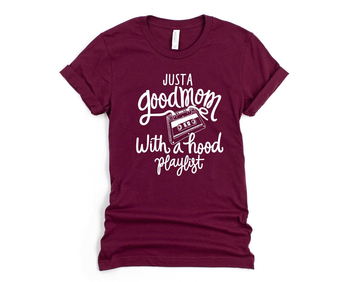 Wholesale Good Mom Graphic Tee - Maroon