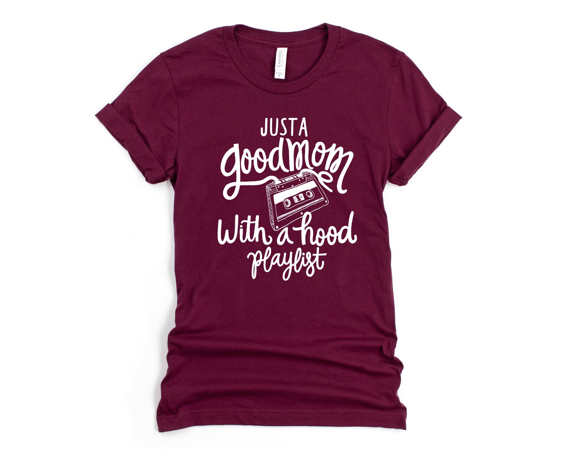 Wholesale Good Mom Graphic Tee - Maroon