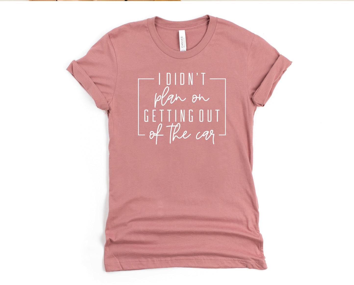Wholesale I Didn't Plan on Getting Out of the Car Graphic Tee - Navy