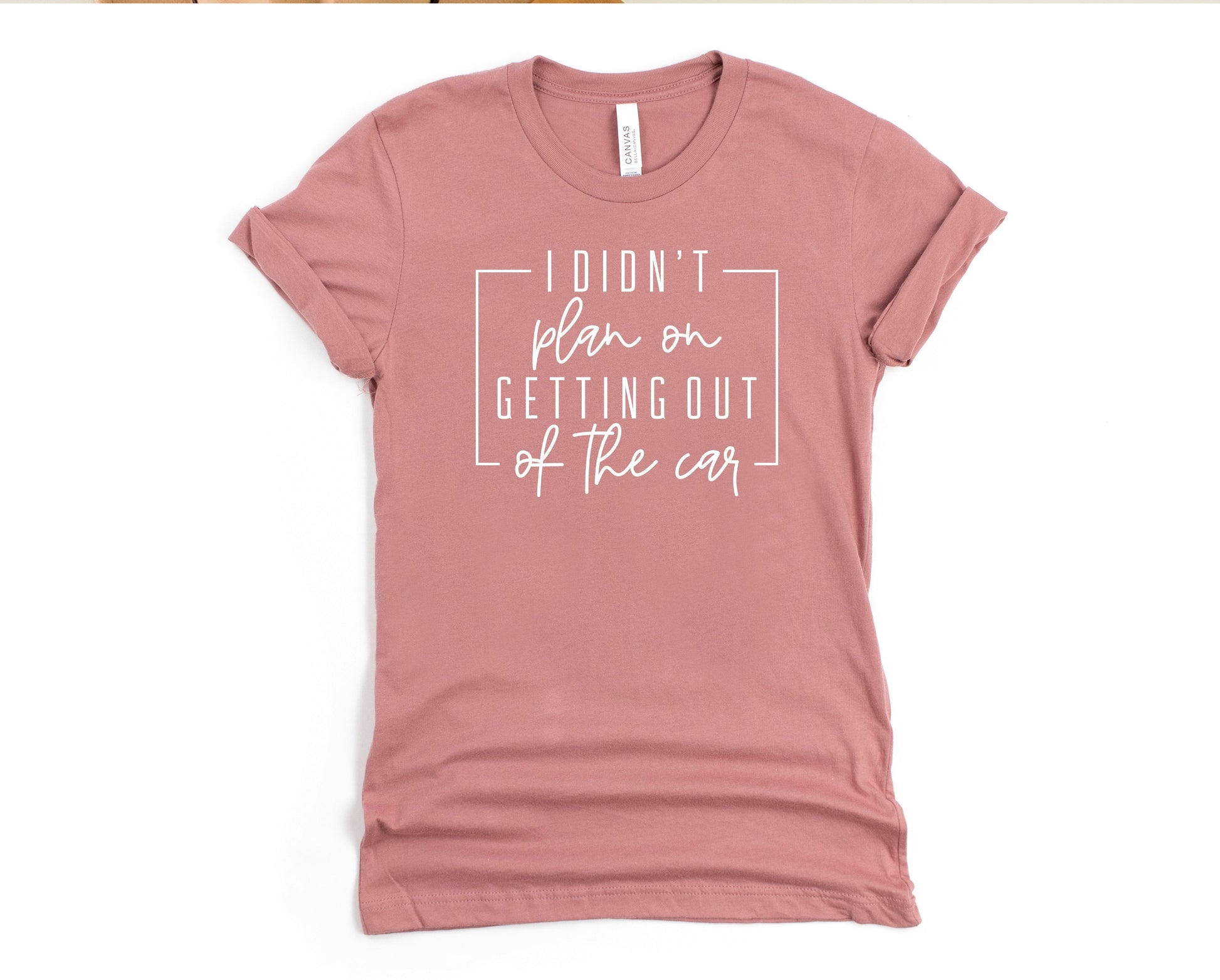 Wholesale I Didn't Plan on Getting Out of the Car Graphic Tee - Navy