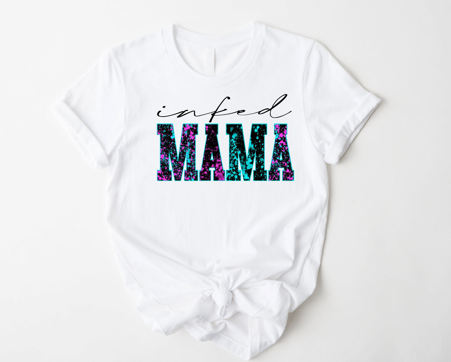 Wholesale Inked Mama Graphic Tee - White