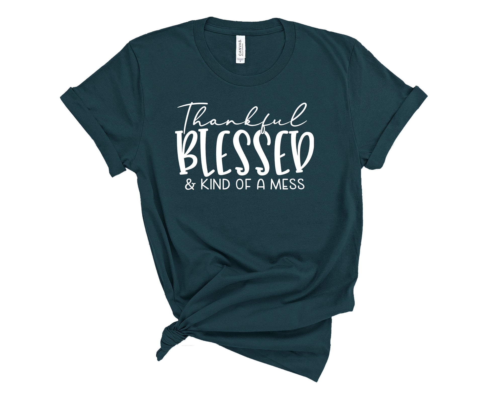 Wholesale Kind of a Mess Graphic Tee - Atlantic
