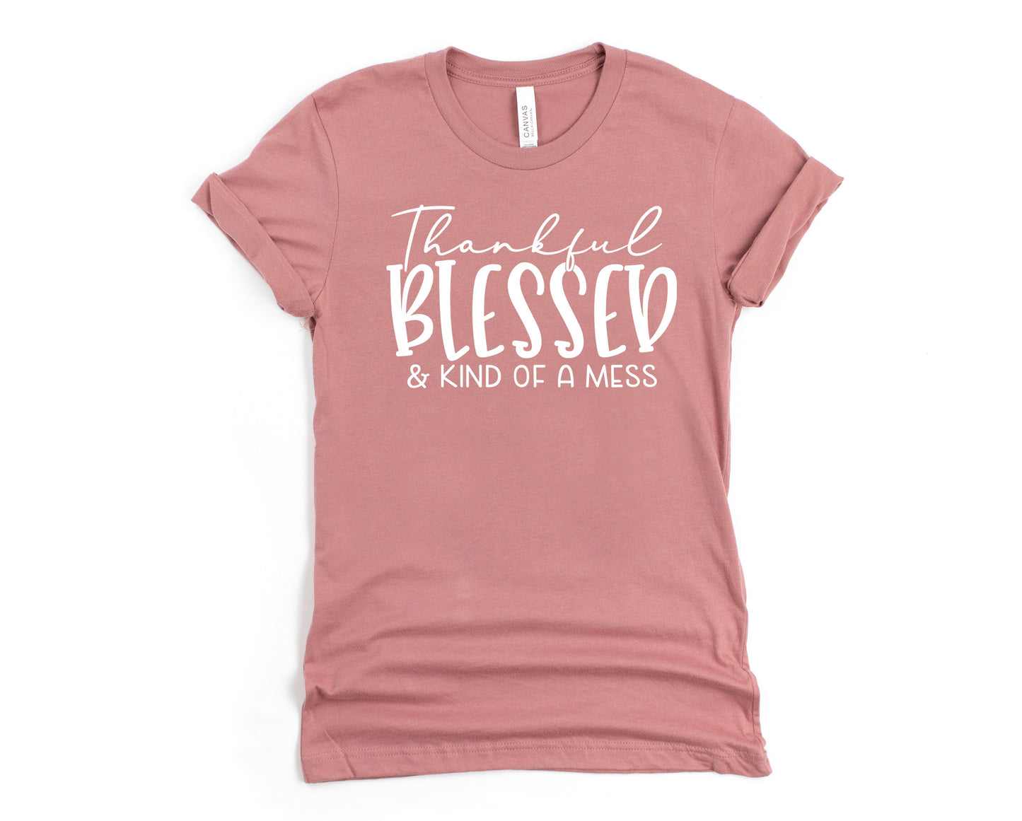 Wholesale Kind of a Mess Graphic Tee - Chestnut