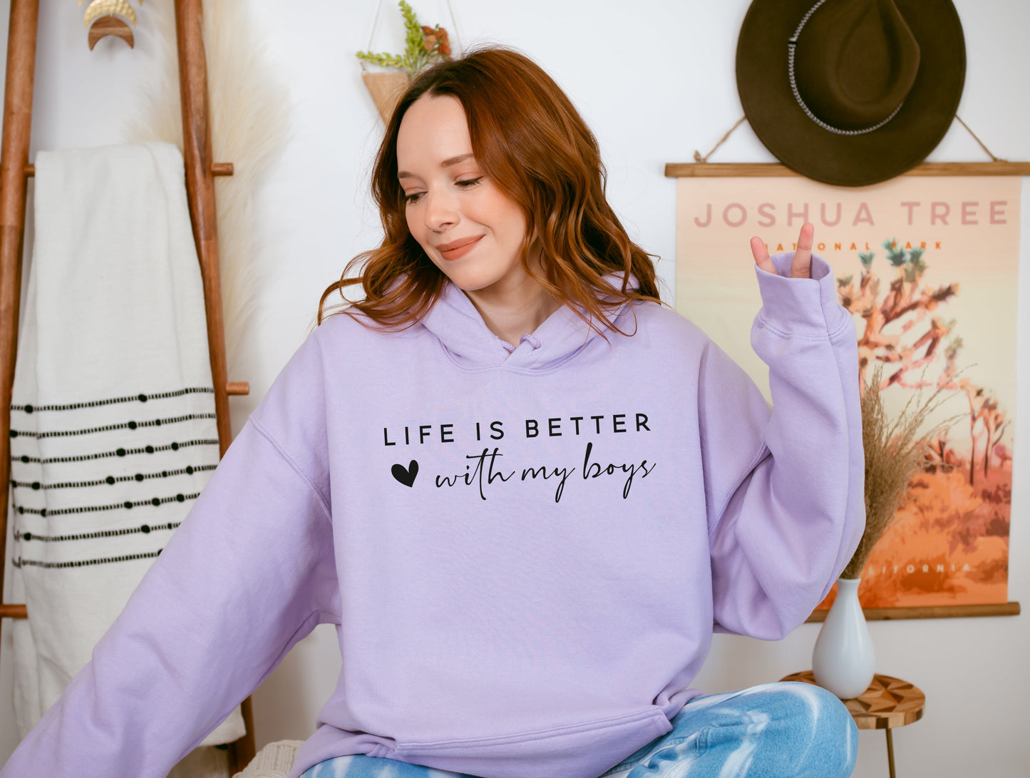 Wholesale Life is Better with My Boys Graphic Tee - Old Gold