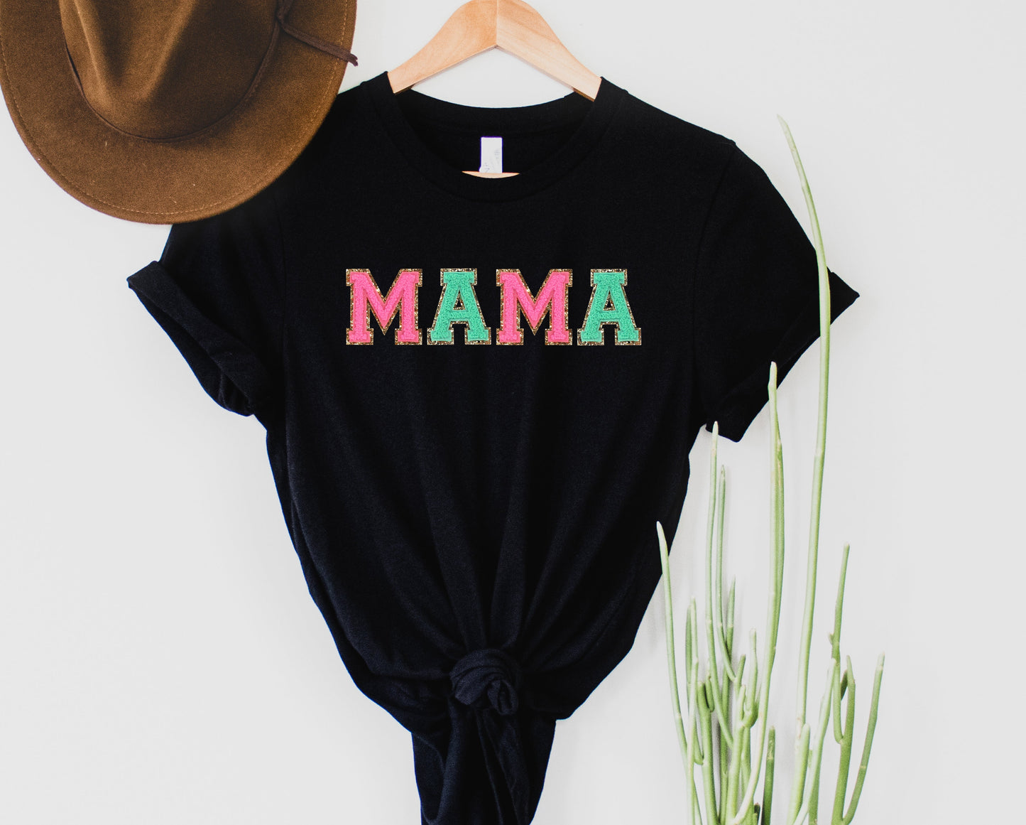 Wholesale MAMA Patch Graphic Tee - White