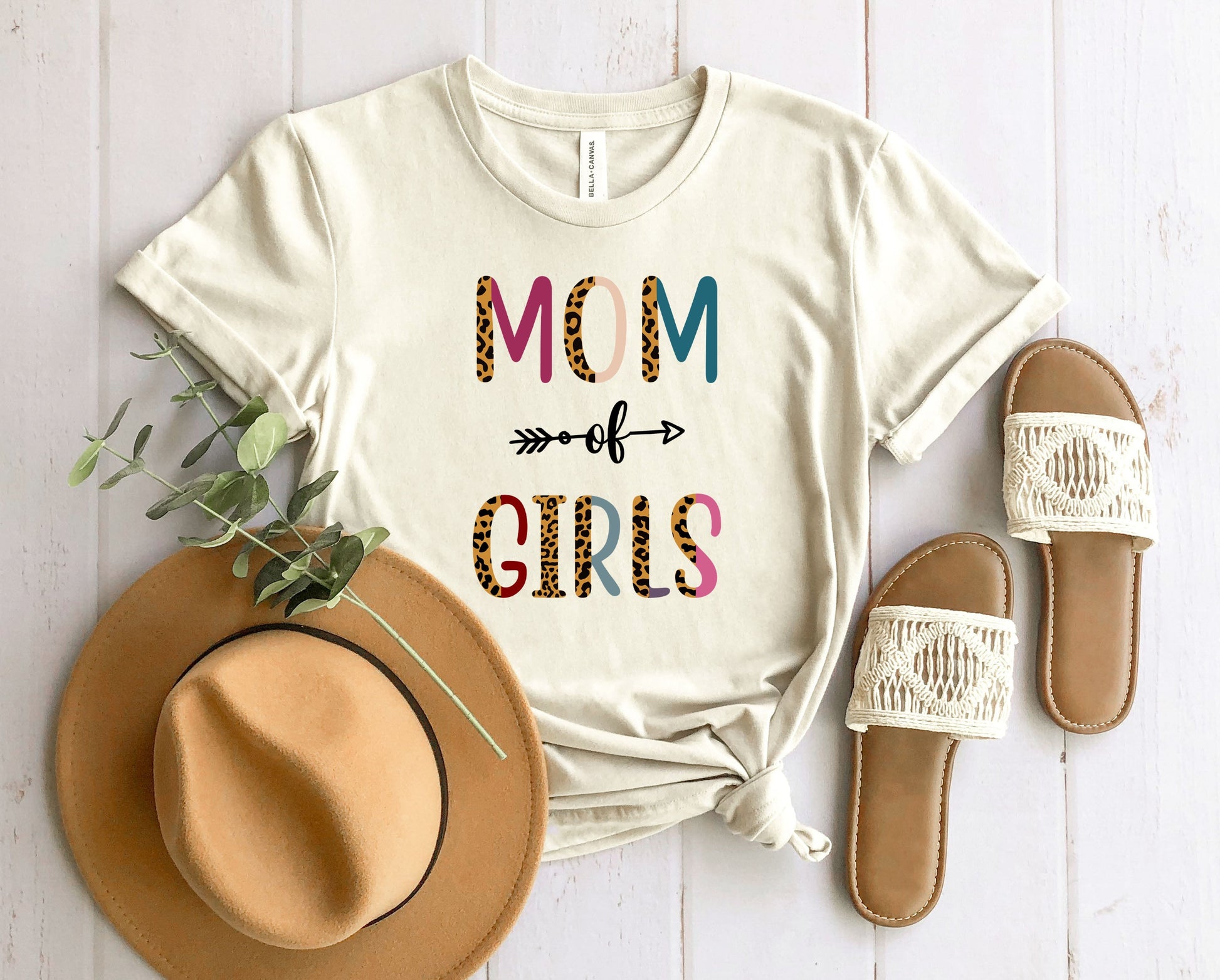Wholesale Mom of Girls Graphic Tee - Mint
