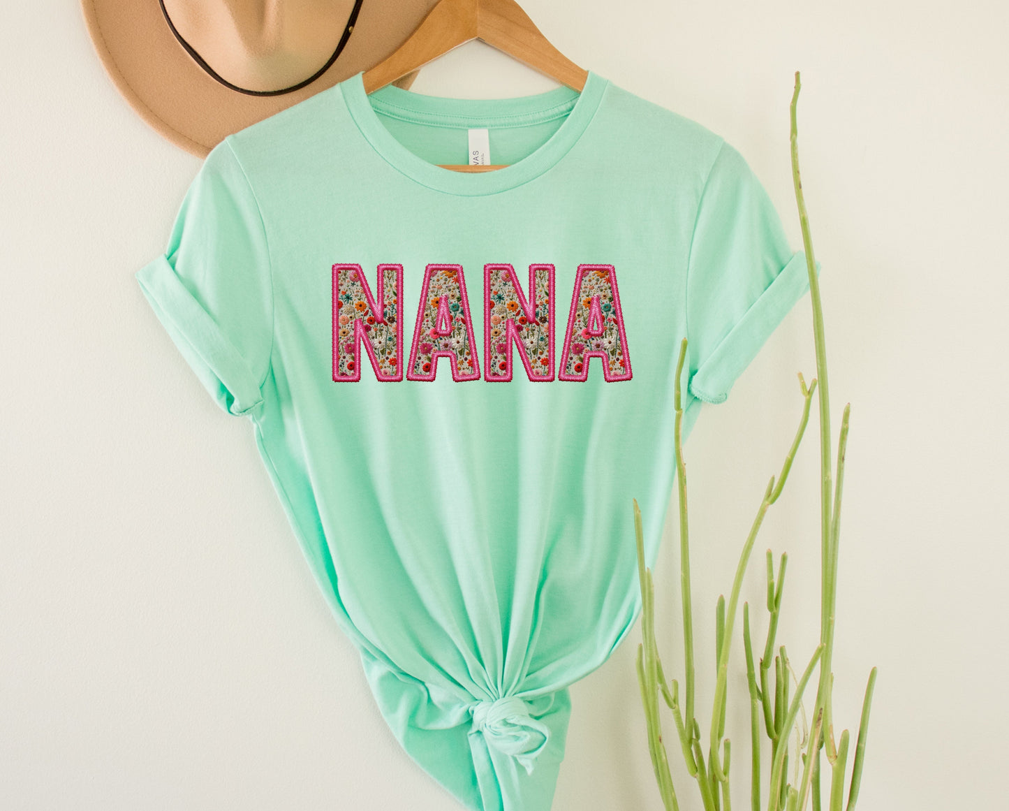 Nana Embroidery Graphic Tee
