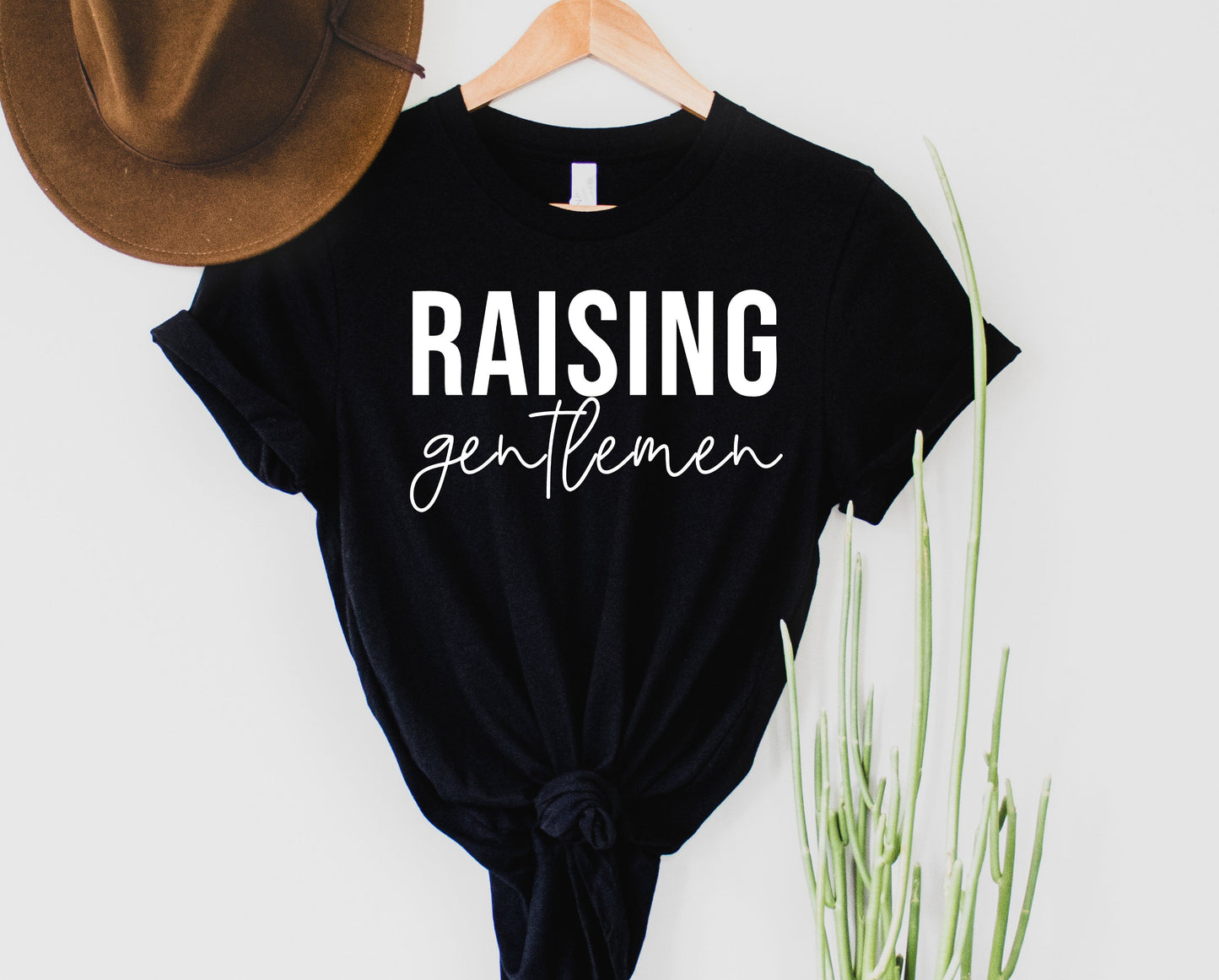 Wholesale Raising Gentlemen Graphic Tee - Heather Grey