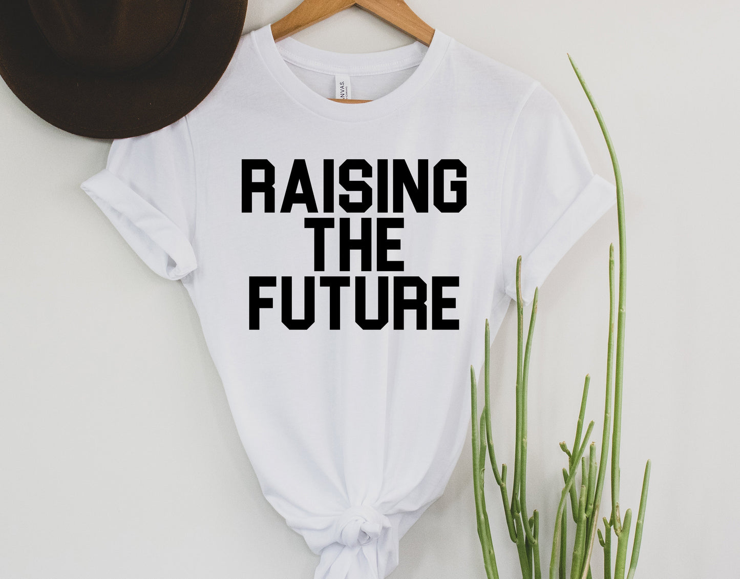 Wholesale Raising the Future Graphic Tee - White