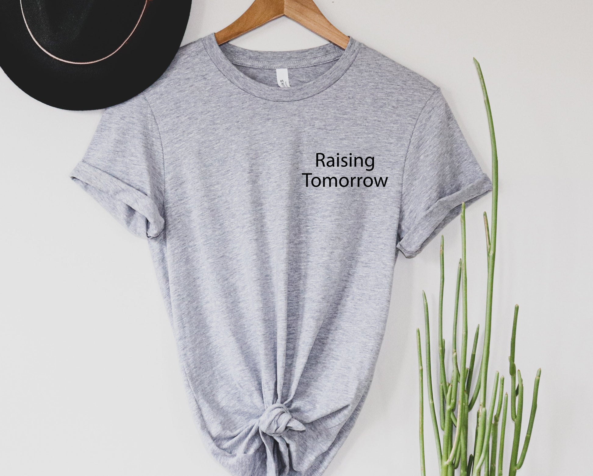 Wholesale Raising Tomorrow Graphic Tee - Black