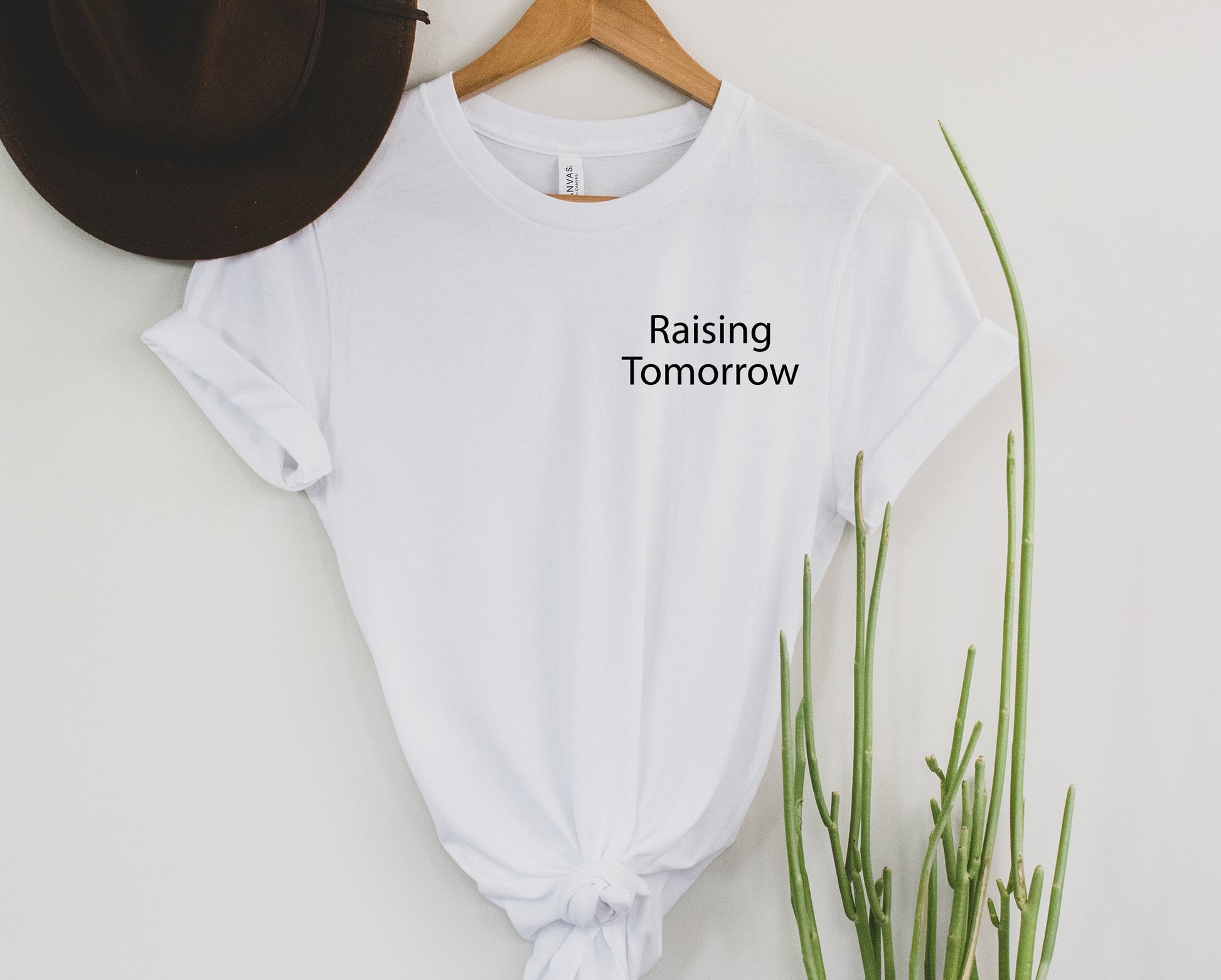 Wholesale Raising Tomorrow Graphic Tee - Grey