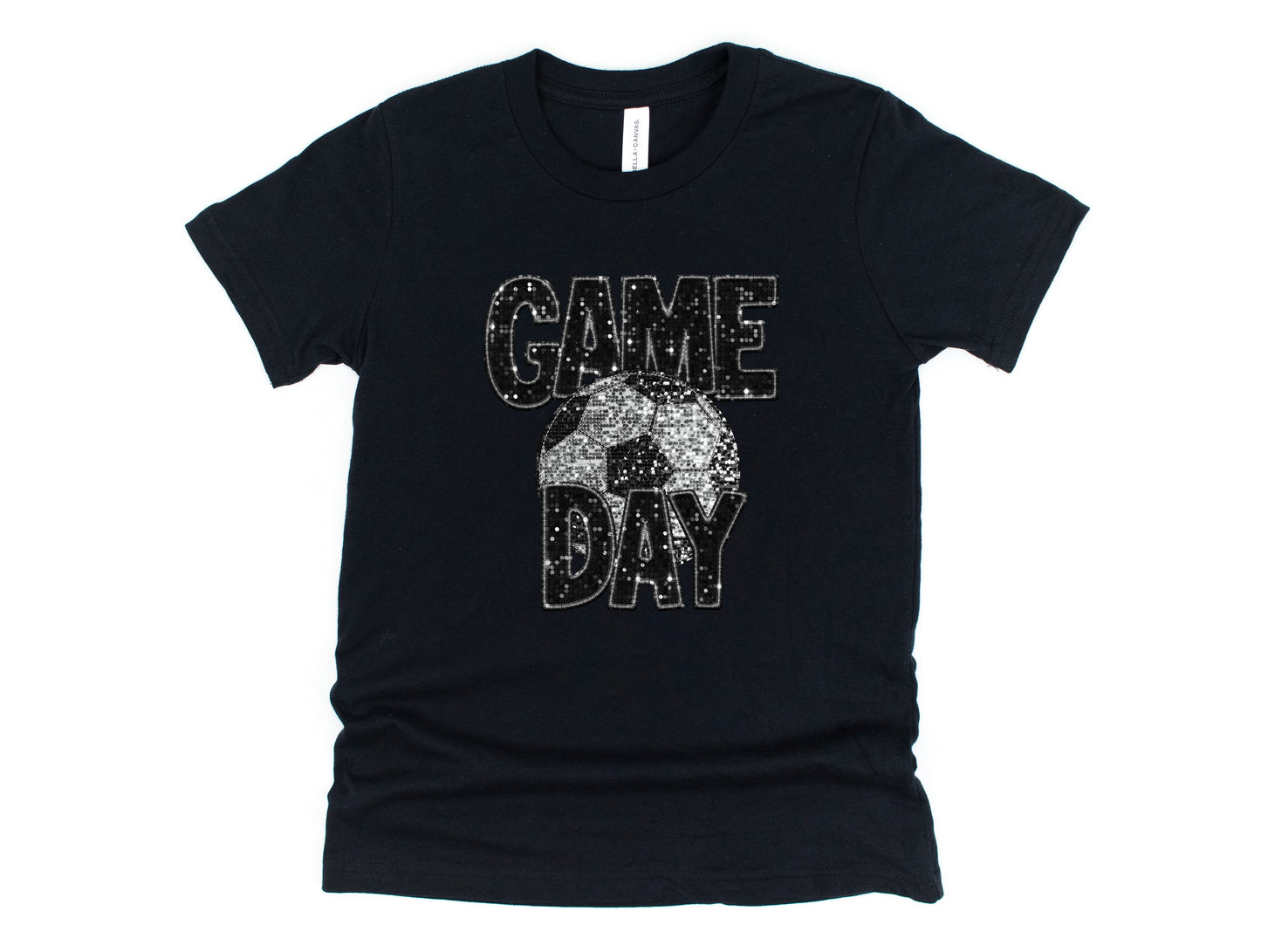 Wholesale Soccer Bling Graphic Tee - White Tee