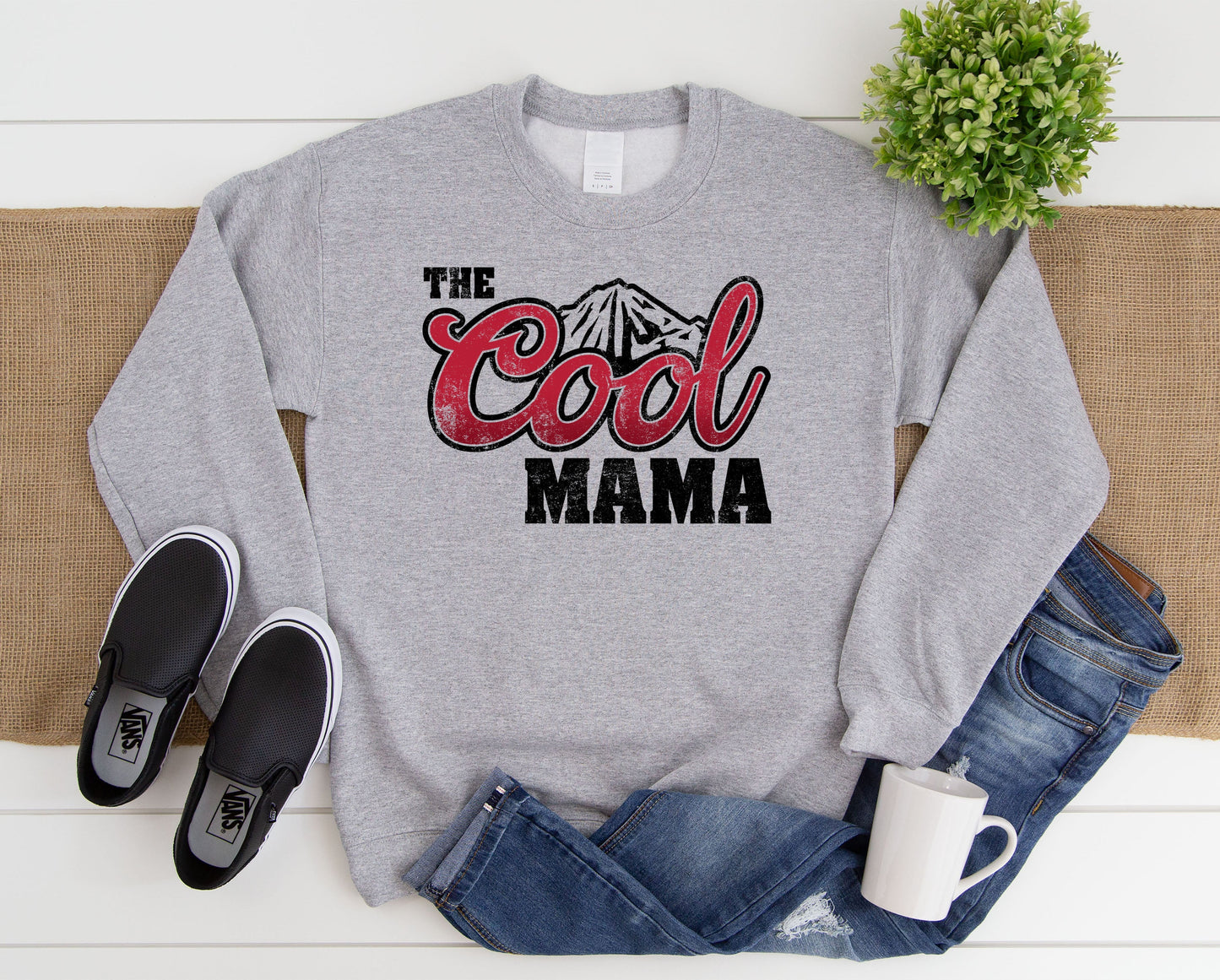 Wholesale The Cool Mama Graphic Tee - White Tee