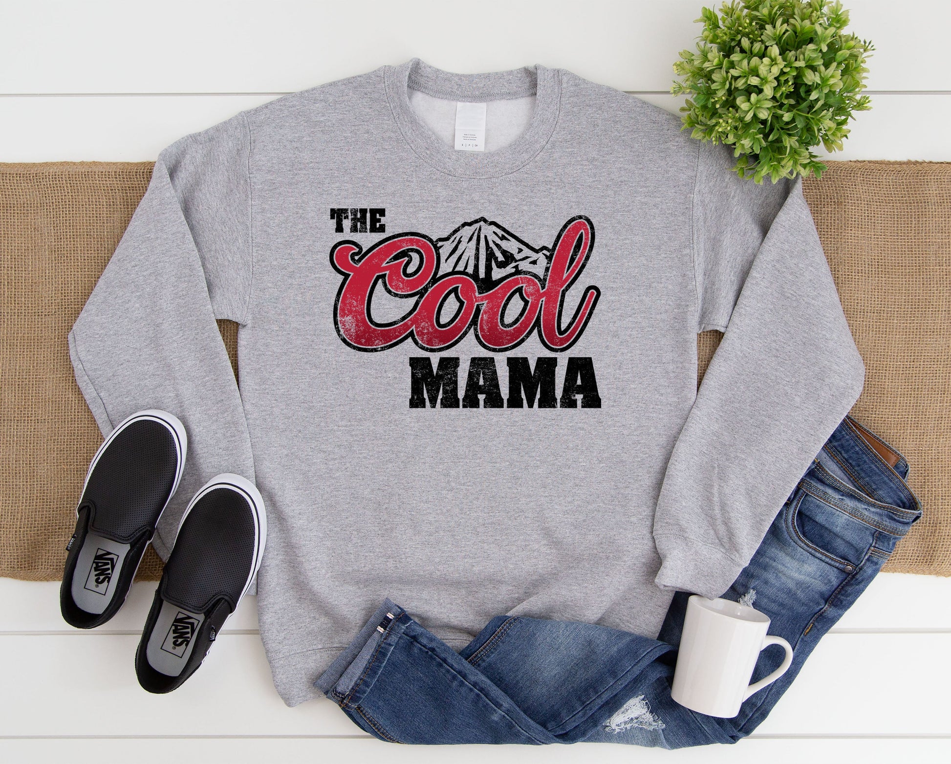 Wholesale The Cool Mama Graphic Tee - White Tee
