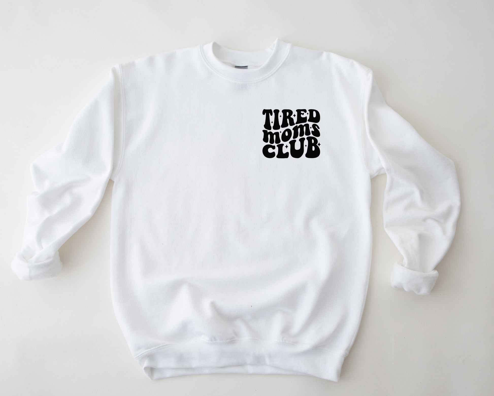 Wholesale Tired Moms Club Pocket - Navy Sweatshirt