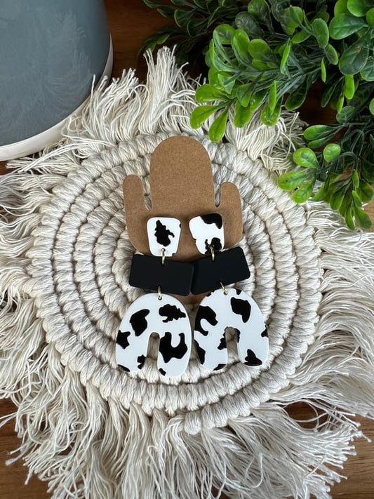 Cow Print Earrings