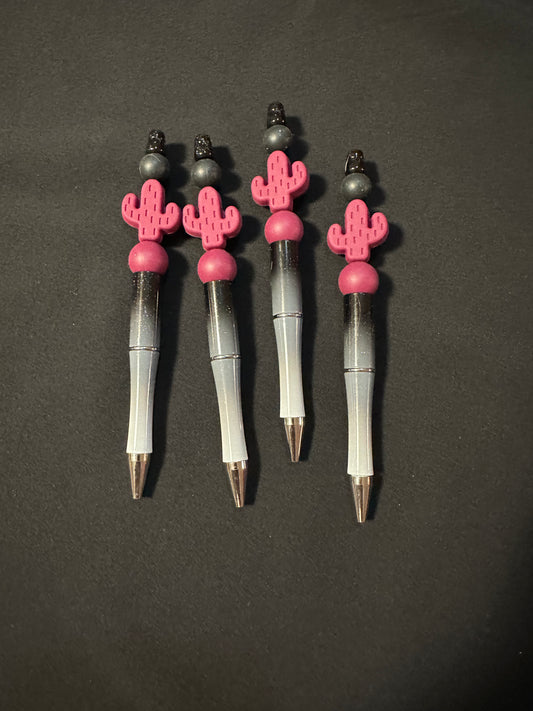 Maroon Cactus Pen