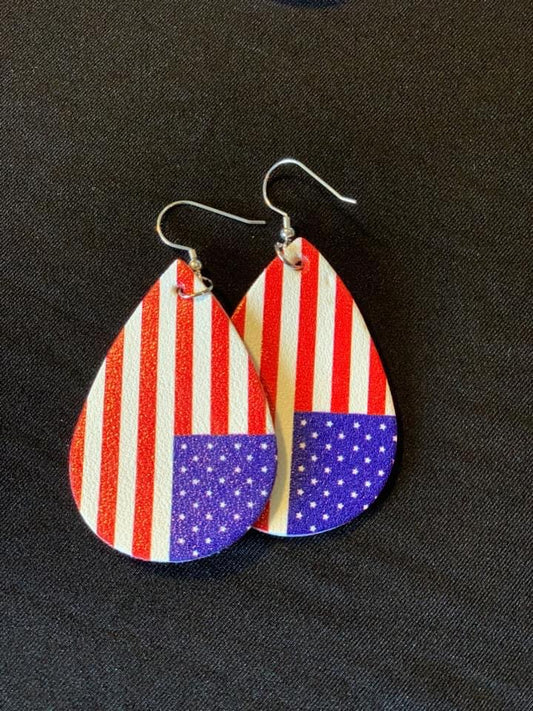 American Flag Earrings