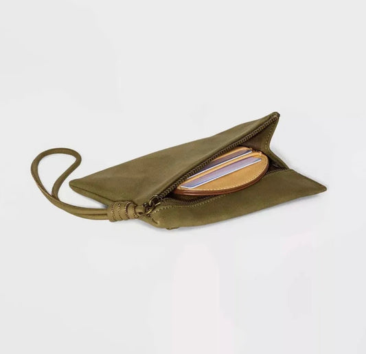 Green Crossbody Wallet